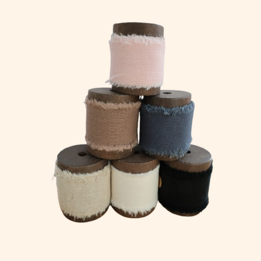 cotton + linen ribbon