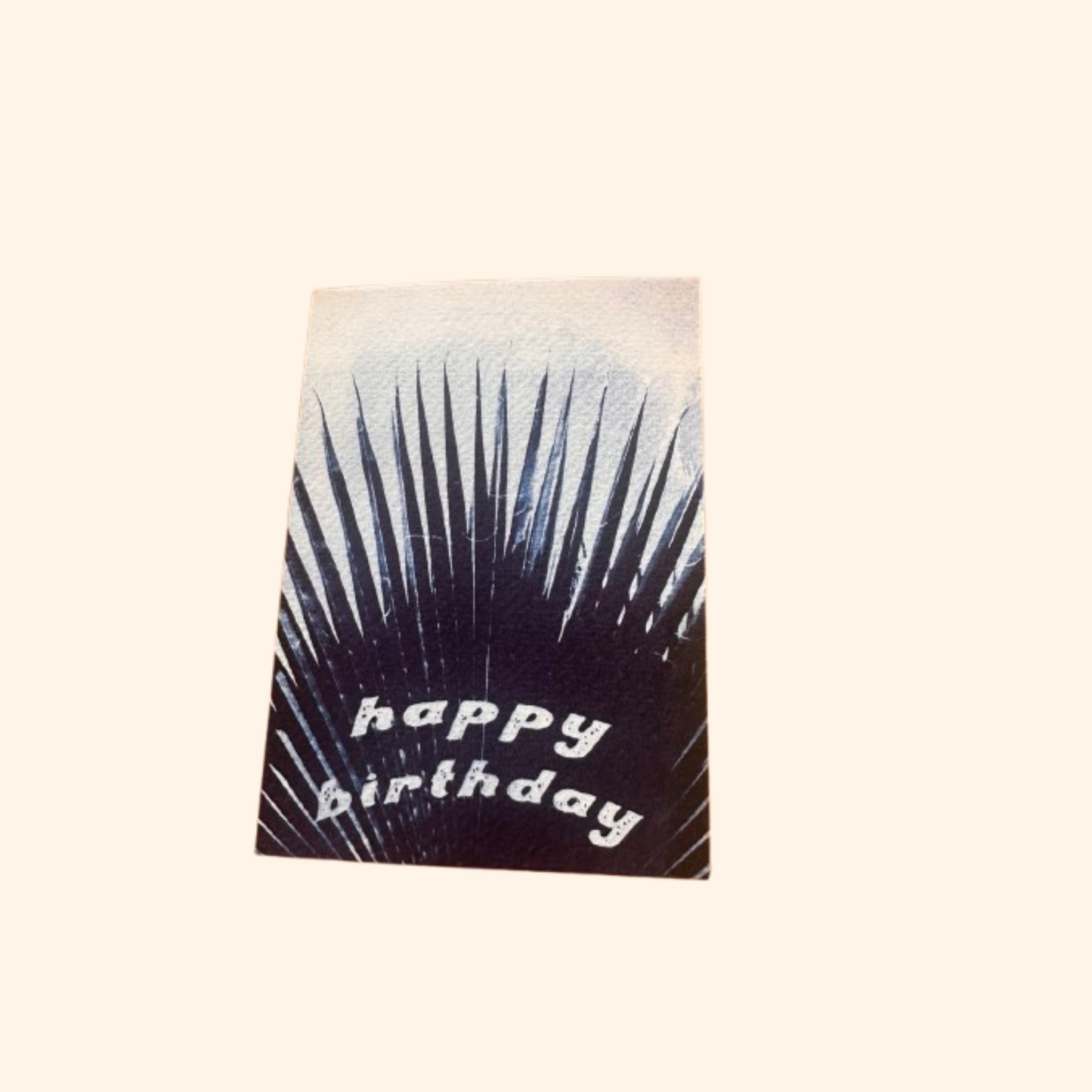 greeting card cyanotype