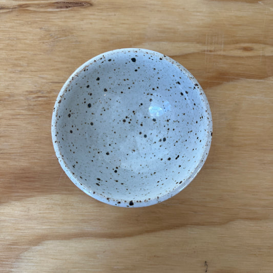 ceramic earth tone sauce bowl