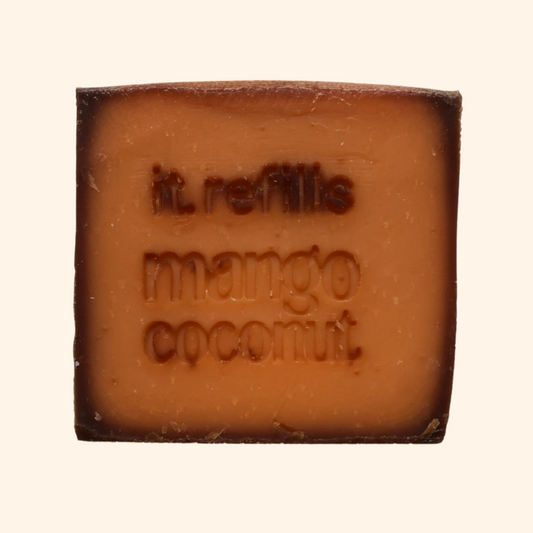 mango coconut soap bar